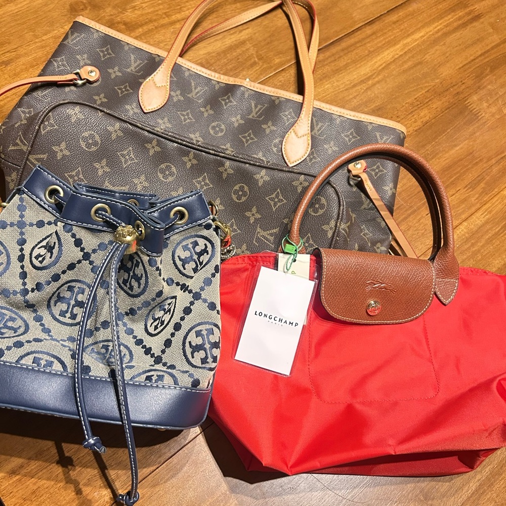 Longchamp Red Tote Bag